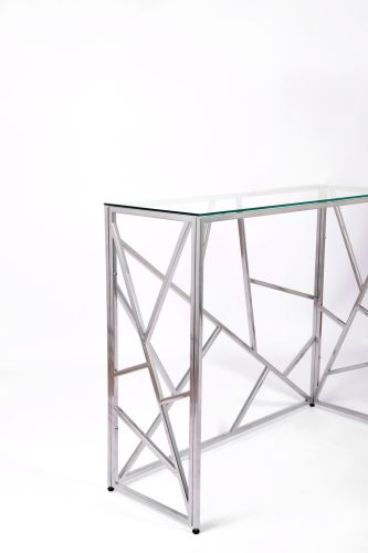 Консольный стол 1051-CS clear серебряный AllConsoles 100x35x80 фото 3
