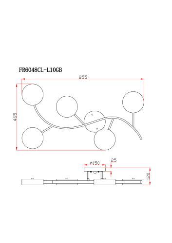 Потолочный светильник Freya FR6048CL-L10GB фото 4