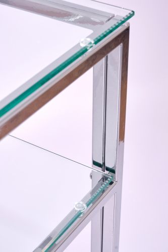 Консольный стол 1042-CS clear серебряный AllConsoles 100x25x80 фото 3