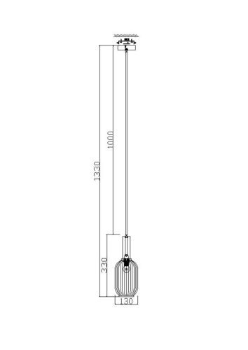 Подвесной светильник Freya FR8013PL-01AM фото 2
