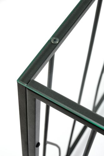 Консольный стол 1022-CB clear черный муар AllConsoles 100x25x80 фото 3