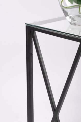 Консольный стол 1031-CB clear черный муар AllConsoles 100x35x80 фото 6