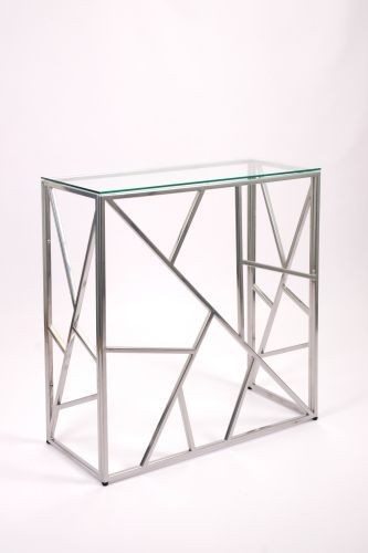 Консольный стол 1053-CS clear серебряный AllConsoles 80x35x80 фото 4