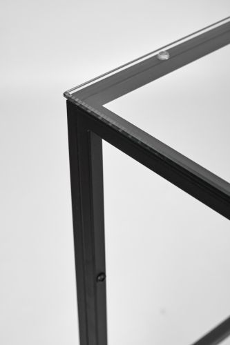 Консольный стол 1011-CB clear черный муар AllConsoles 100x35x80 фото 4