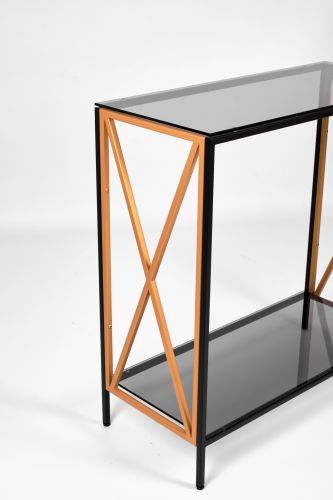 Консольный стол 1033-CB_G grey черный муар, золотой AllConsoles 80x35x80 фото 5