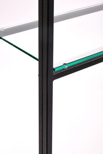 Консольный стол 1042-CB clear черный муар AllConsoles 100x25x80 фото 5