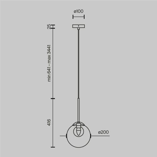 Подвесной светильник Maytoni MOD521PL-01G3 фото 13