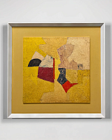 Картина "Toile jaune majeure" 70*70 см