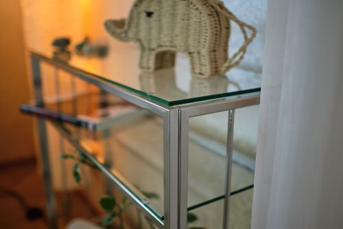 Консольный стол 1124-CS clear серебряный AllConsoles 80x25x80 фото 3