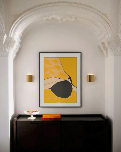 Интерьерный постер "Orange et noir"