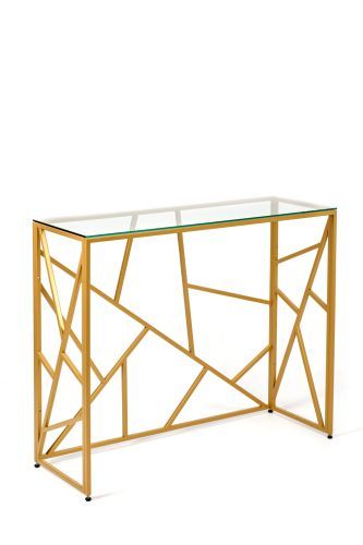 Консольный стол 1051-CG clear золотой AllConsoles 100x35x80 фото 7