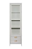 151SV-000021 Шкаф-витрина 1 стеклянный фасад с тумбой прикроватной с 2-мя ящиками