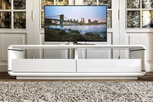 ТВ-тумба Opus белый, два ящика, глянцевая эмаль 180*45*h45 см фото 8