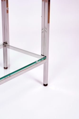 Консольный стол 1082-CS clear серебряный AllConsoles 100x25x80 фото 3