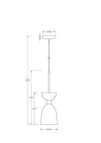 Подвесной светильник Maytoni MOD113PL-01W фото 2