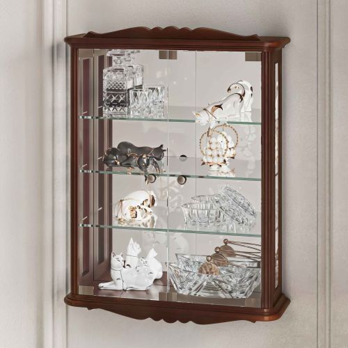 Витрина настенная Classic 46 Nogal Claro IDC 66*15*50 см фото 11