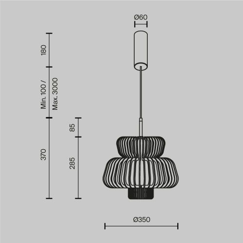 Подвесной светильник Maytoni MOD465PL-L12BK1 фото 6