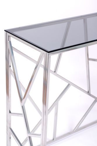 Консольный стол 1051-CS grey серебряный AllConsoles 100x35x80 фото 7