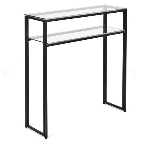 Консольный стол 1044-CB clear черный муар AllConsoles 80x25x80