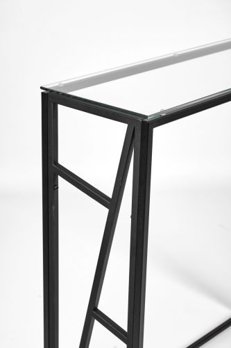 Консольный стол 1104-CB clear черный муар AllConsoles 80x25x80 фото 3