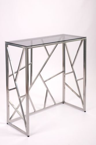 Консольный стол 1053-CS grey серебряный AllConsoles 80x35x80 фото 2