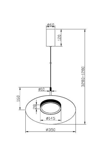Подвесной светильник Maytoni MOD041PL-L15B3K1 фото 5