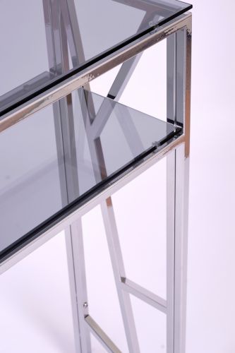 Консольный стол 1092-CS grey серебряный AllConsoles 100x25x80 фото 6