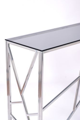 Консольный стол 1051-CS grey серебряный AllConsoles 100x35x80 фото 5
