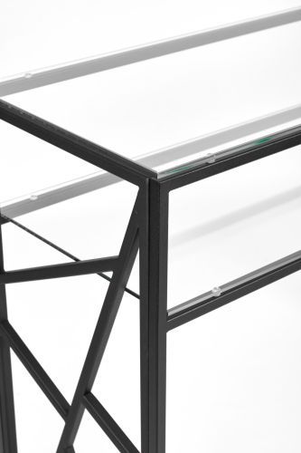 Консольный стол 1093-CB clear черный муар AllConsoles 80x35x80 фото 3