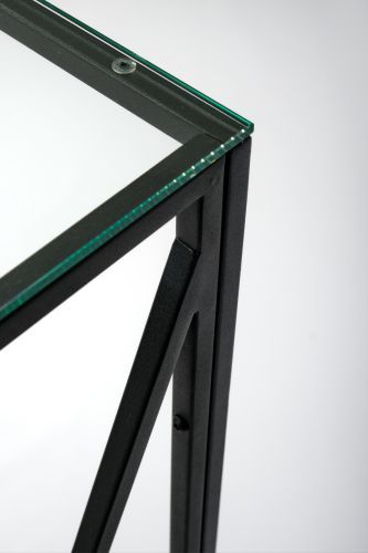 Консольный стол 1051-CB clear черный муар AllConsoles 100x35x80 фото 3