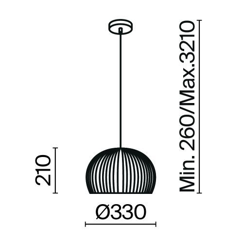 Подвесной светильник Maytoni MOD195PL-01W фото 5