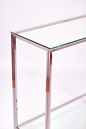Консольный стол 1083-CS clear серебряный AllConsoles 80x35x80 фото 2