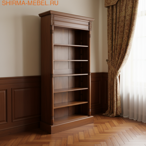 BSAH-M Стеллаж книжный из массива дерева, орех 180*33*92 см. фото 2