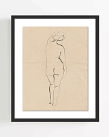 Интерьерный постер "Nude"