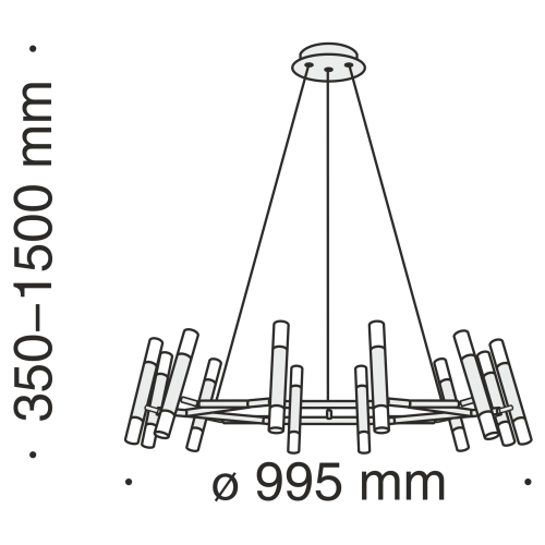 Подвесной светильник Maytoni MOD031PL-24B фото 6