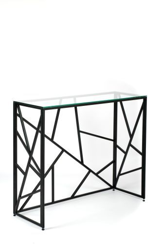 Консольный стол 1051-CB clear черный муар AllConsoles 100x35x80 фото 6