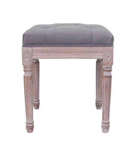 Пуф прованс Elia Small Grey 50*41*41 см фото 2