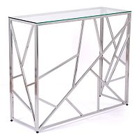 Консольный стол 1051-CS clear серебряный AllConsoles 100x35x80