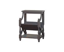 Газетница напольная деревянная RMF из массива, орех 64*32*45 см