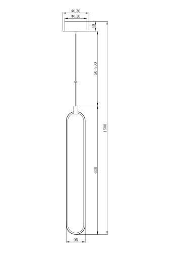 Подвесной светильник Maytoni MOD017PL-L13G фото 7