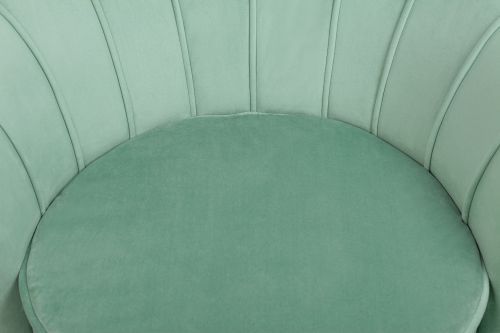Кресло ракушка зеленое Pearl green 75*75*85 см фото 7