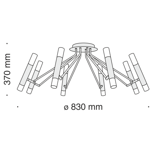 Потолочный светильник Maytoni MOD620CL-16B фото 5