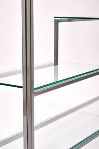Консольный стол 1012-CS clear серебряный AllConsoles 100x25x80 фото 2