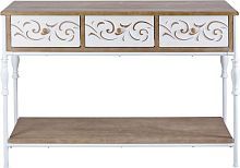 Консоль с 3 ящиками и полкой 120х40х80см