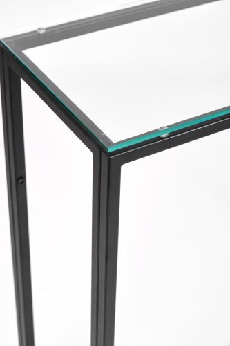 Консольный стол 1074-CB clear черный муар AllConsoles 80x25x80 фото 3