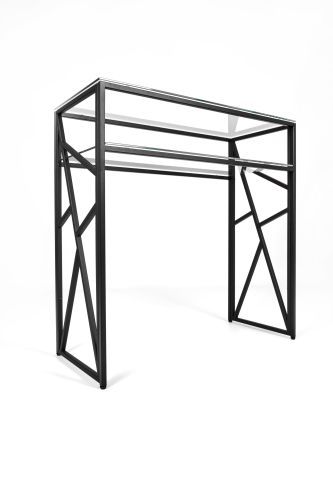 Консольный стол 1091-CB clear черный муар AllConsoles 100x35x80 фото 6