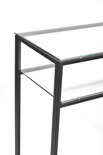 Консольный стол 1043-CB clear черный муар AllConsoles 80x35x80 фото 2