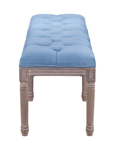 Банкетка большая в стиле прованс Kina middle light blue фото 4
