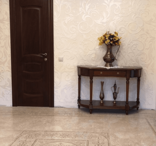 HTHR2-M Консоль деревянная с ящиком, цвет орех 80*40*120 см фото 2