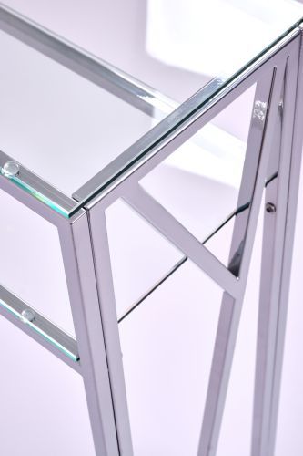 Консольный стол 1094-CS clear серебряный AllConsoles 80x25x80 фото 2